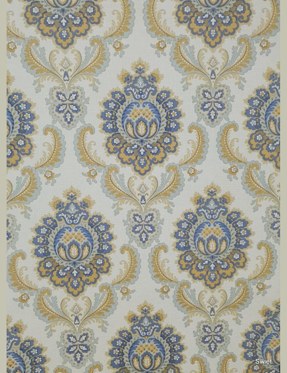 Blauw met goud barok