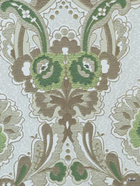 Groen goud behang