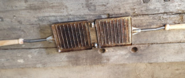 Vintage tosti ijzer voor gas