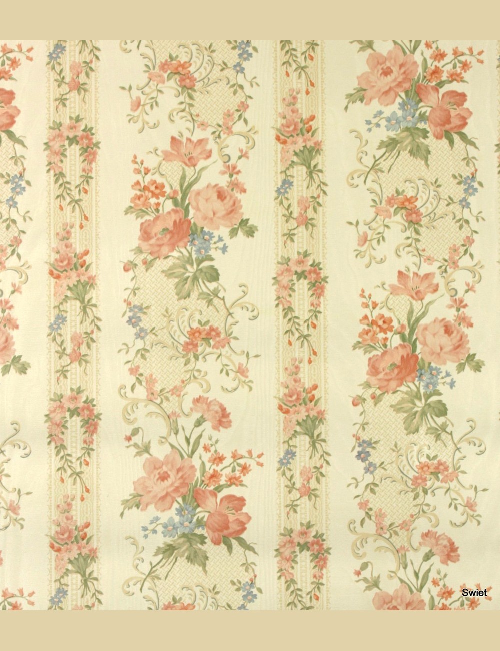 Romantisch bloemenbehang