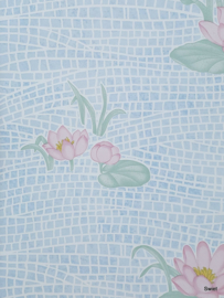 Waterlelie behang