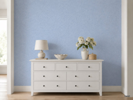 Blauw takjes behang