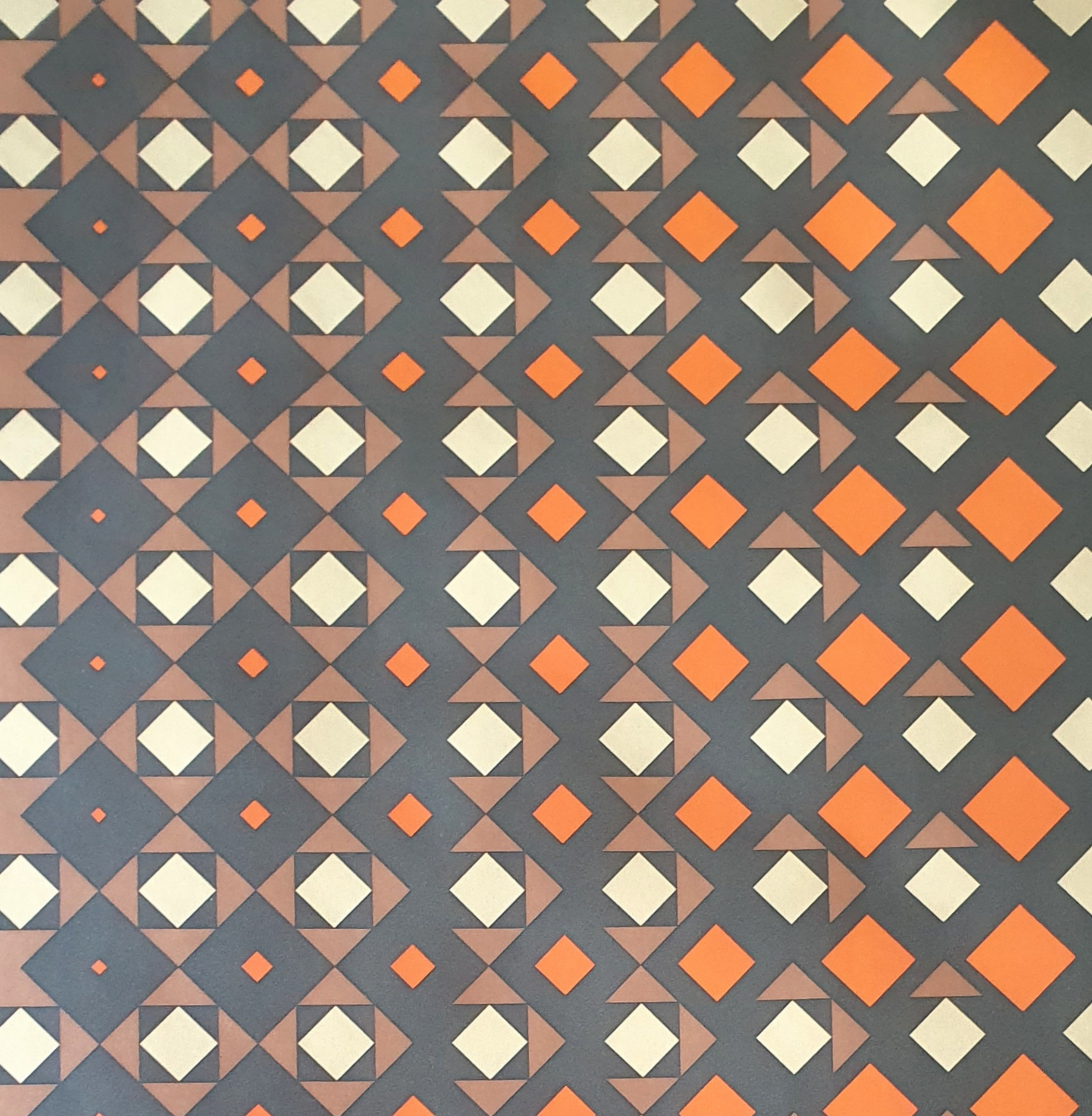 Geometrisch vintage behangpapier