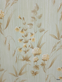 Subtiel bloemen behang