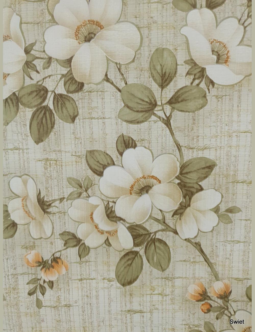 Jutelook met bloemen