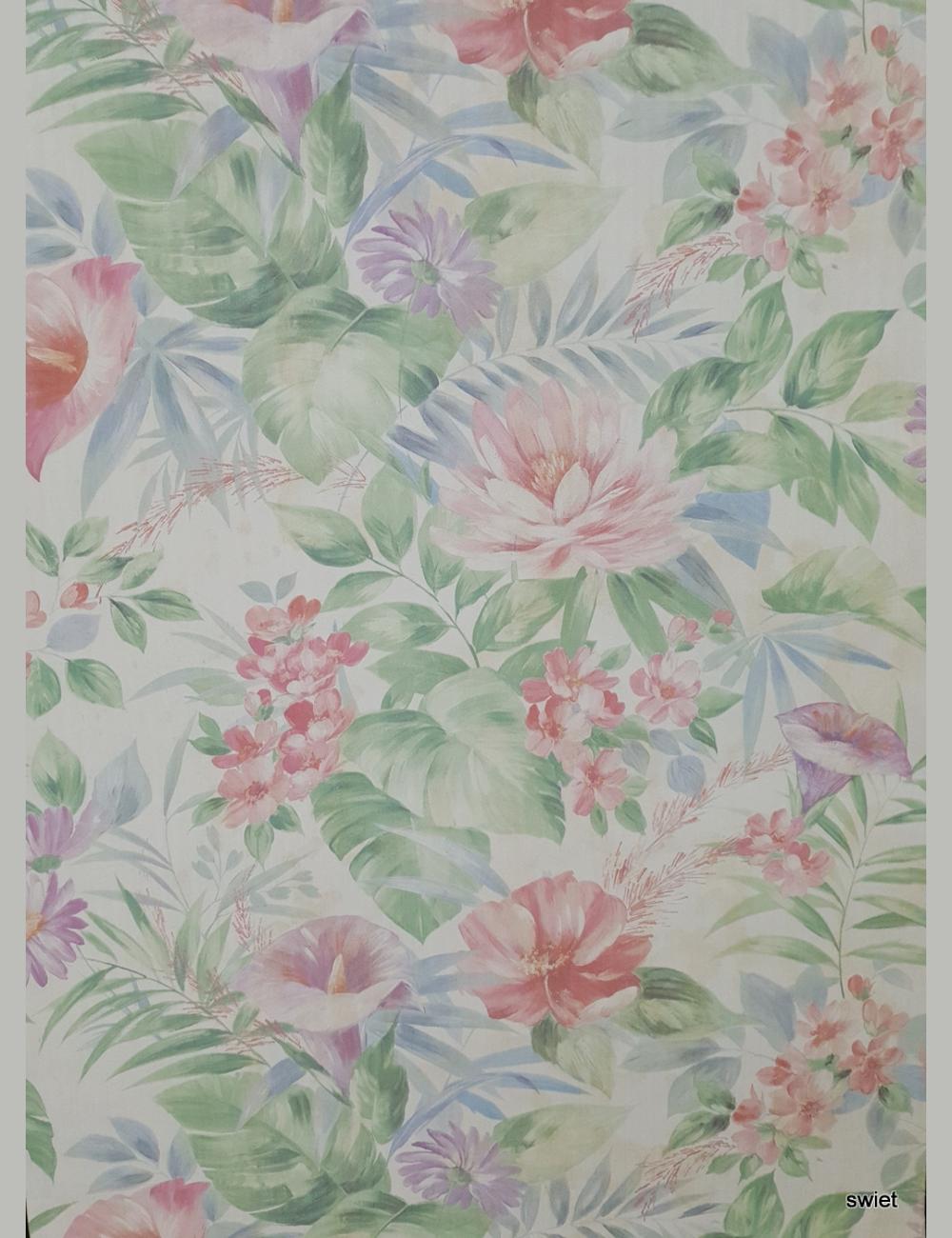 Grote bloemen behang