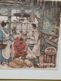 2 ingelijste prenten van Anton Pieck