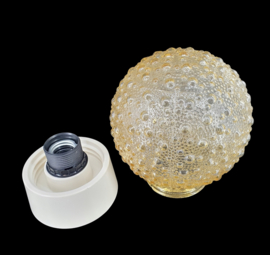 Vintage bol plafonniere met bubbels