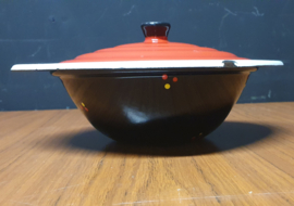 Vintage sixties emaille schaal