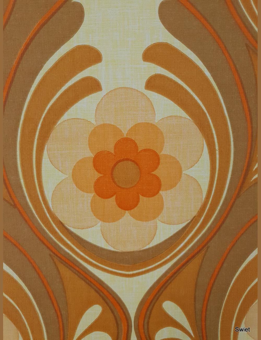 70s grafische bloemen