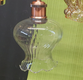 Vintage glazen hanglampje