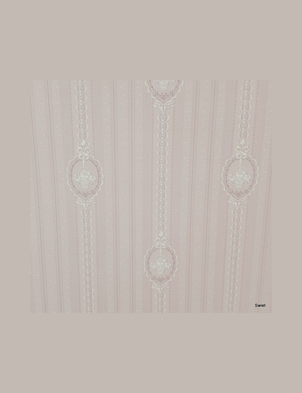 Vintage barok roze behang