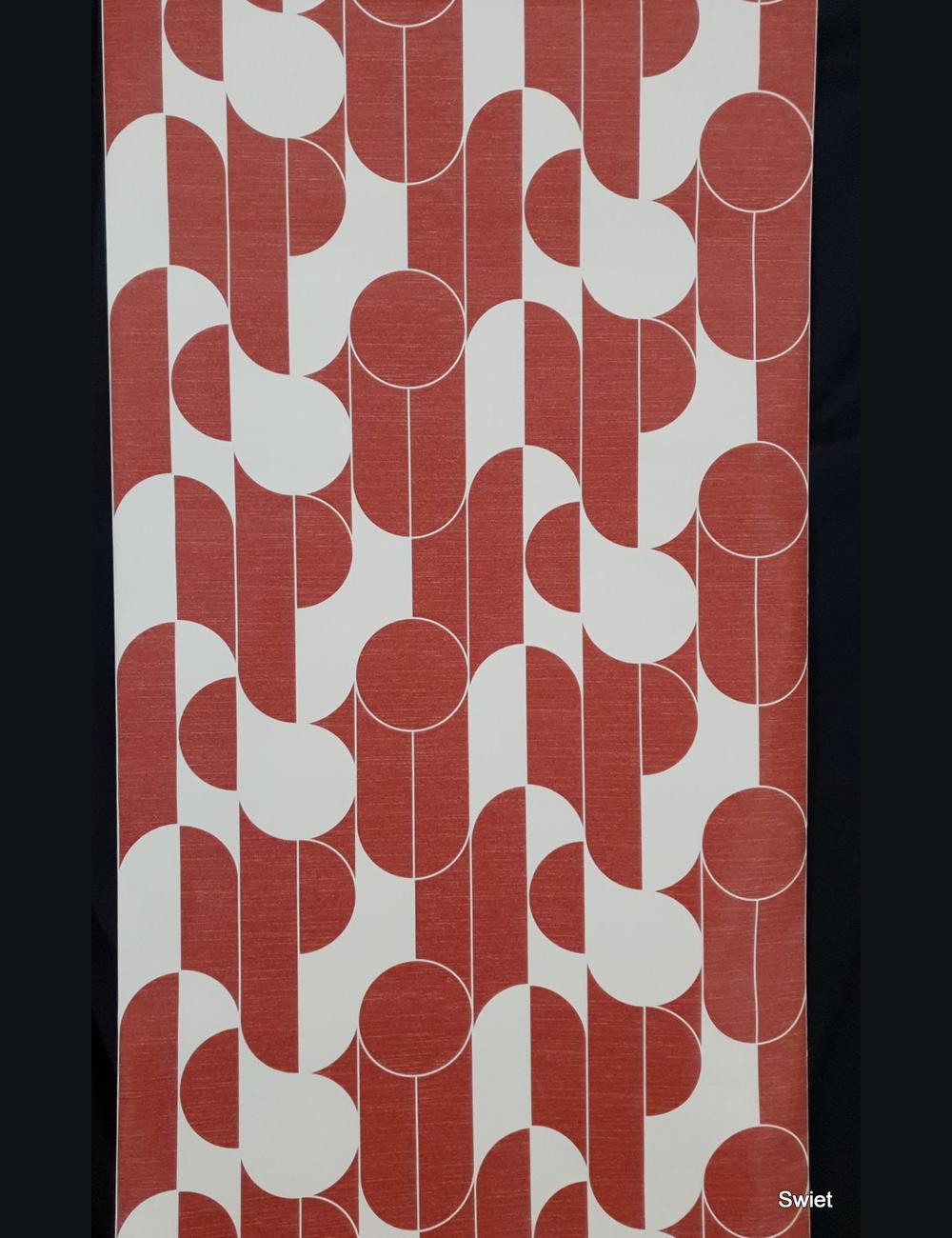 Groovy warm rood