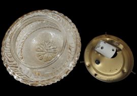 Amber kleurig vintage plafonniere