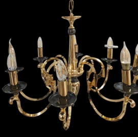 Goudkleurige Regency style kroonluchter