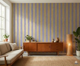Gestreept behang