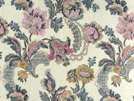 Textiellook bloemen behang