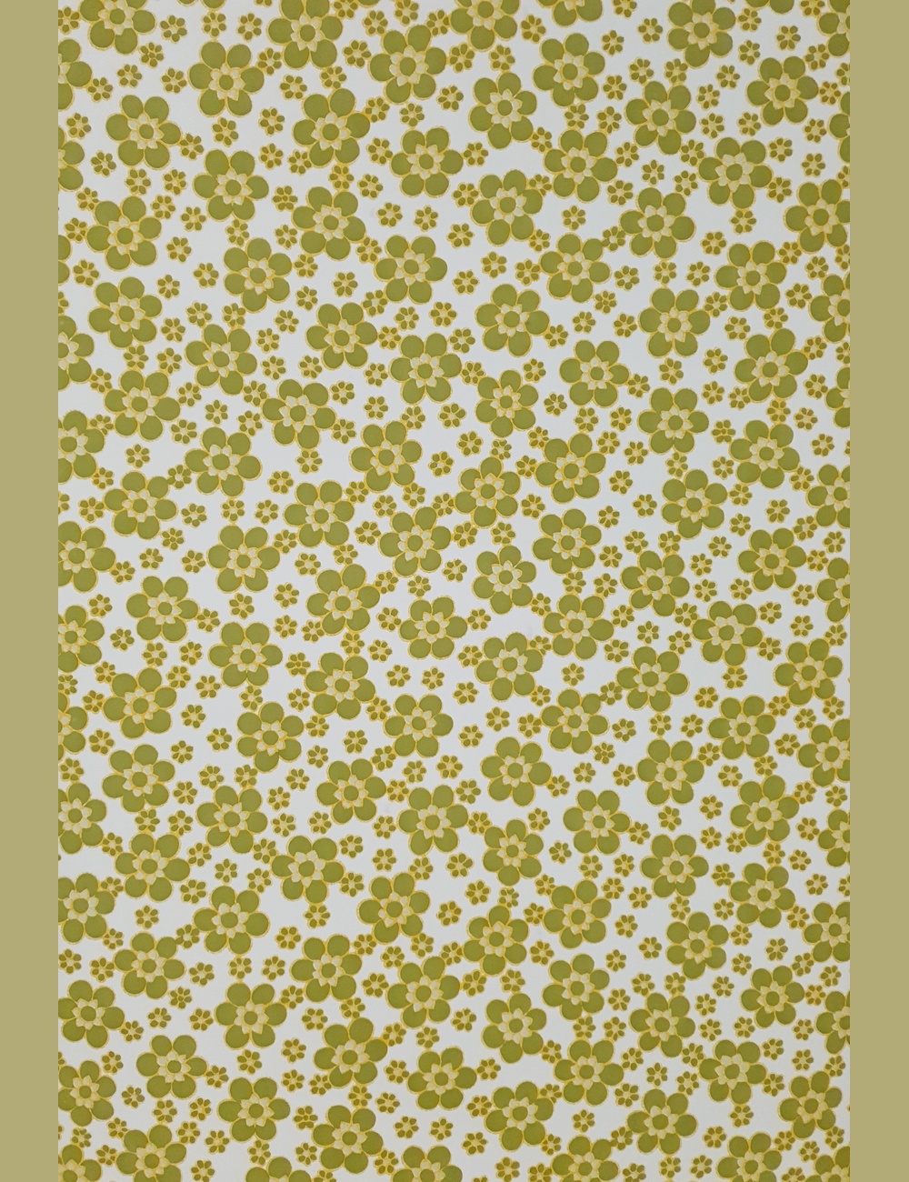 Seventies bloemen behang