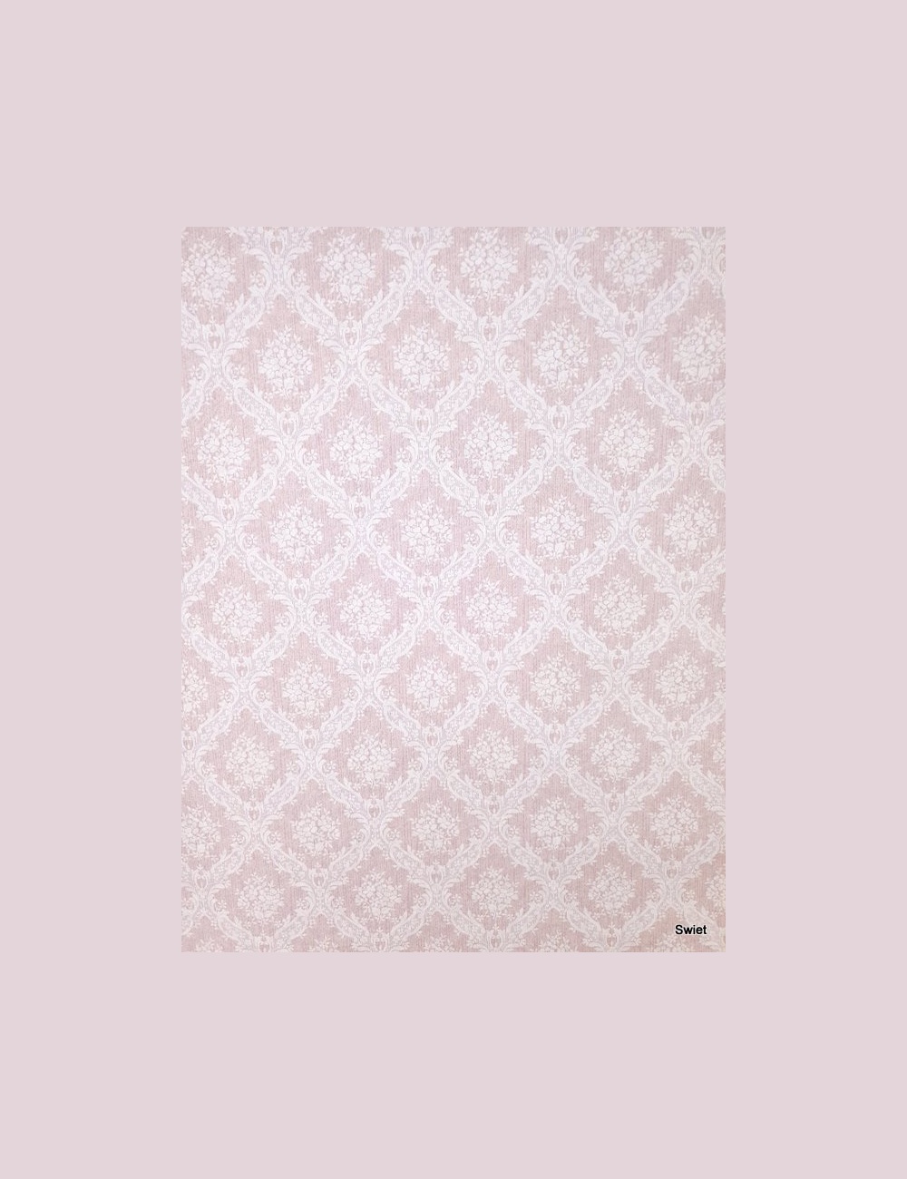 Oud roze barok behang