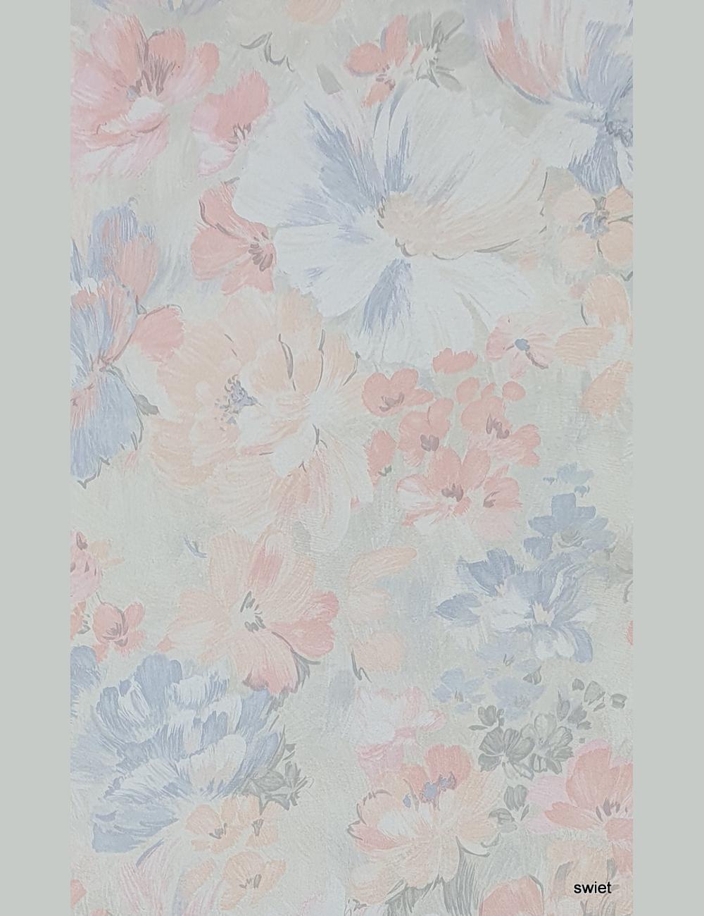 Nineties bloemenbehang