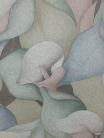 Pastel calla behang