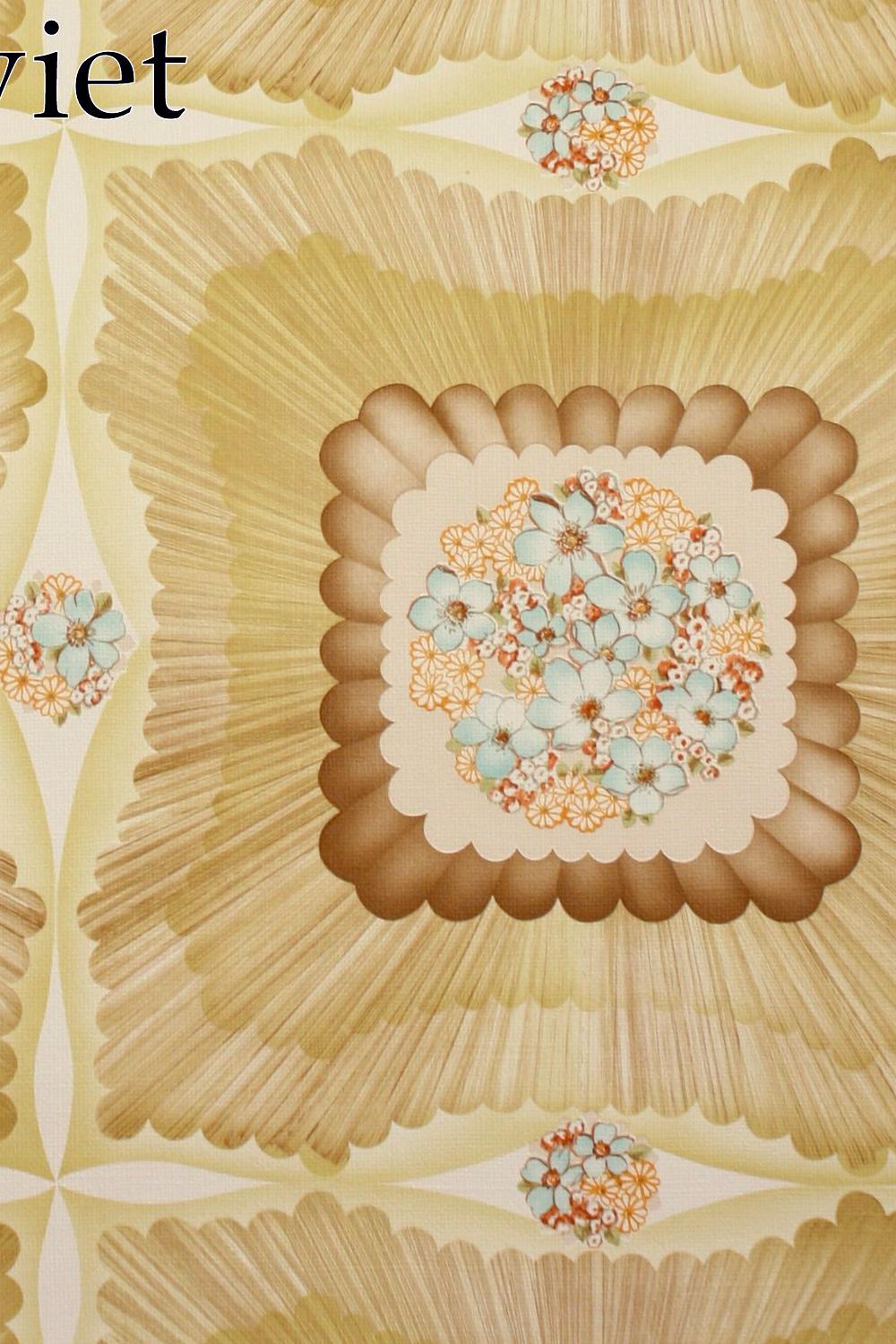 Geometrisch retro behang