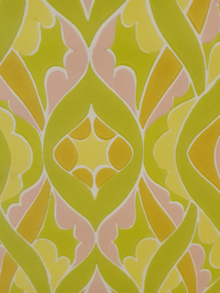 Jaren 70 fluor behang