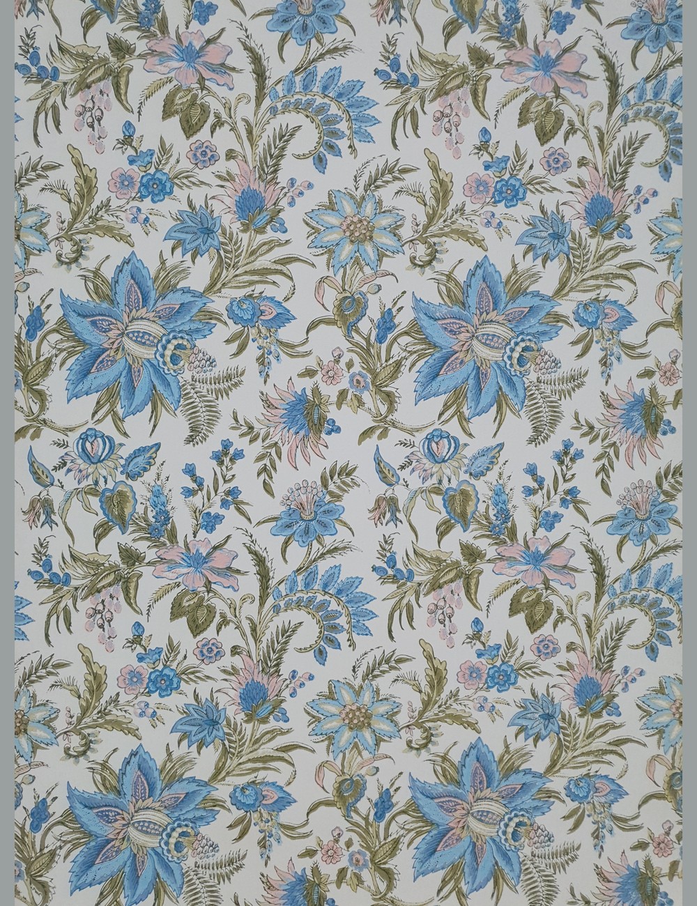 Paisley look bloemen behang
