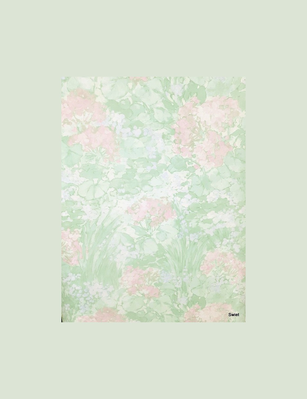 Aquarellig bloemen behang