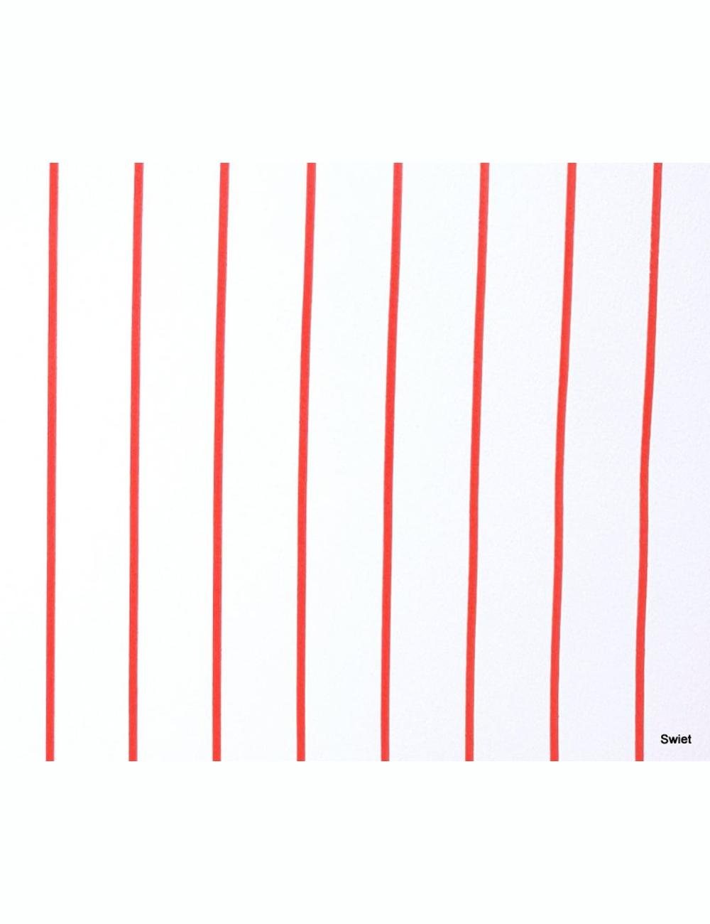 Wit rood gestreept behang