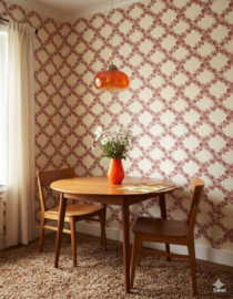 Klimop geruit behang