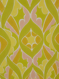 Jaren 70 fluor behang