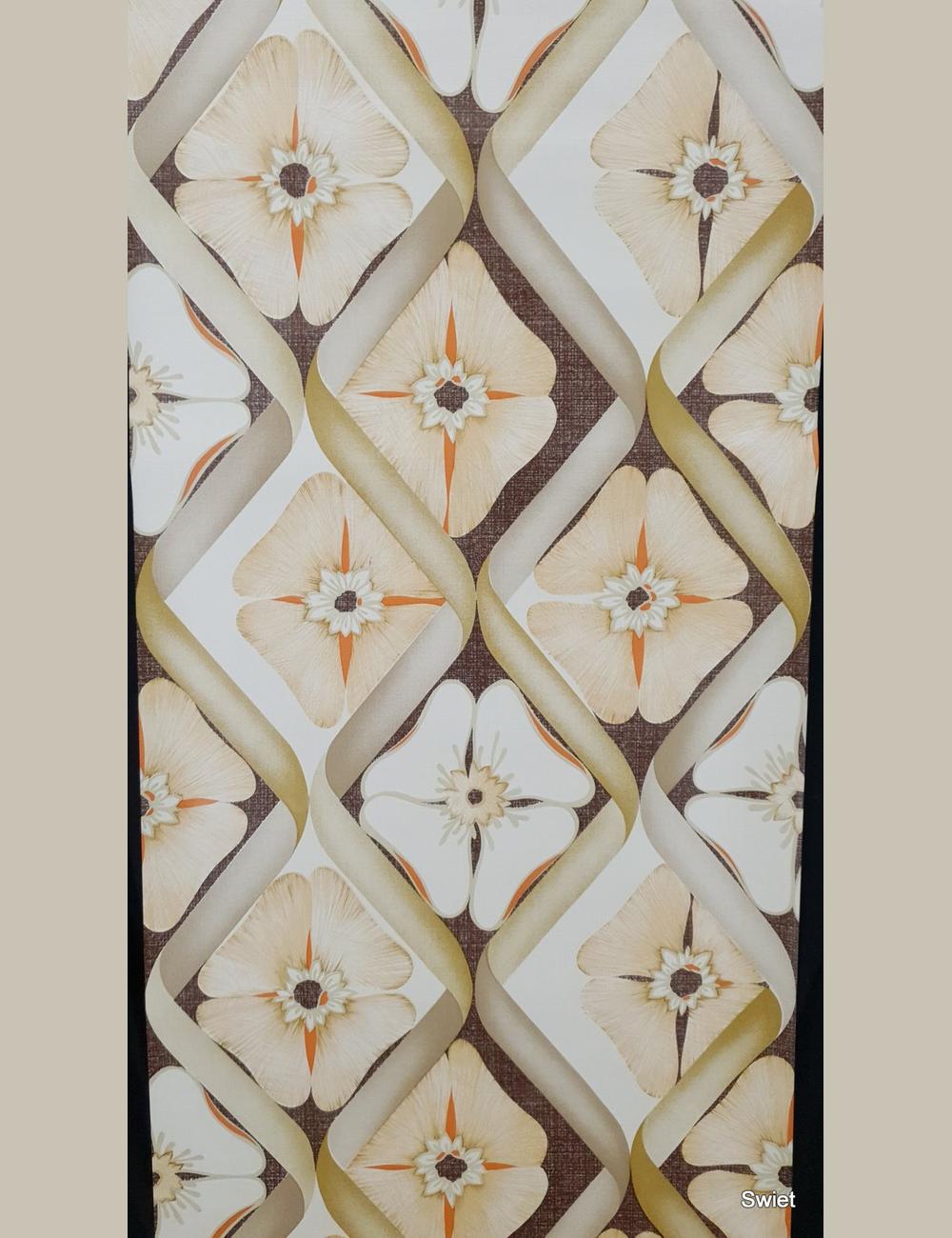 Geometrische bloemen 70s