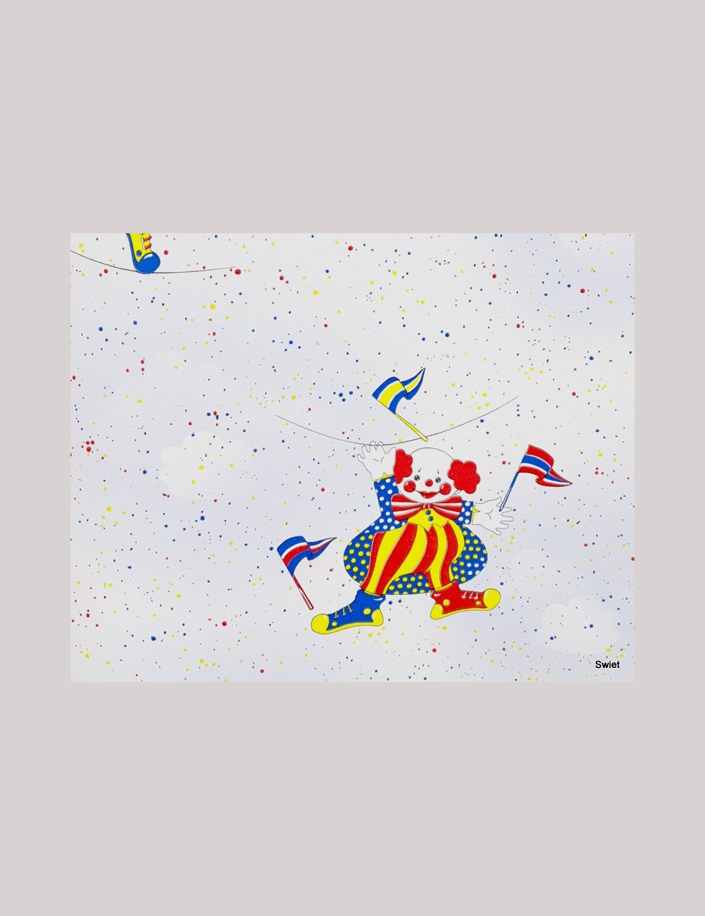 Circus clown behang