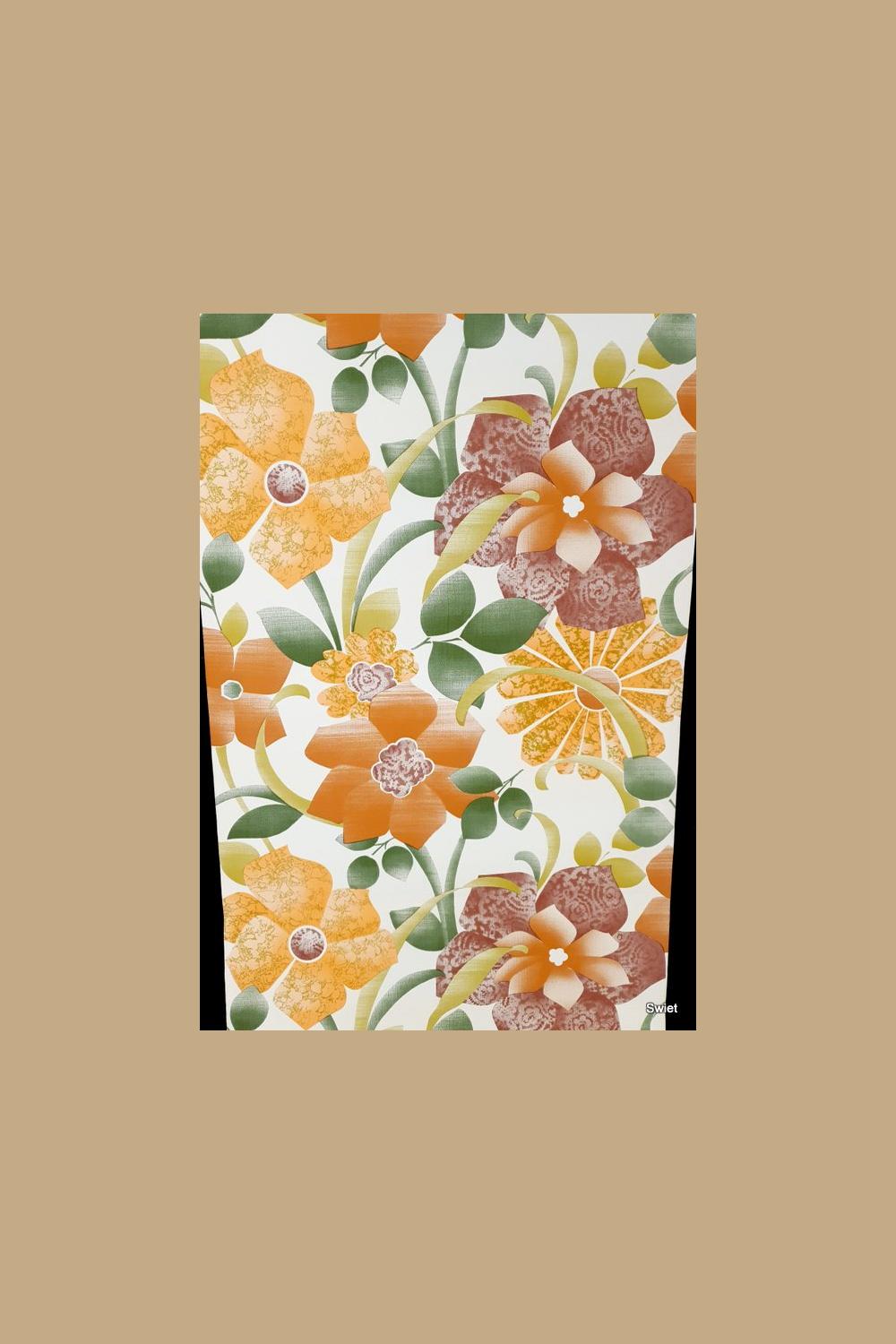 Super 70s bloemenbehang