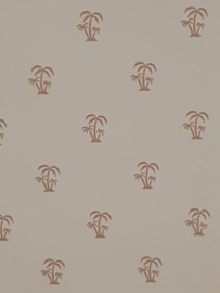 Behang met palmboompjes