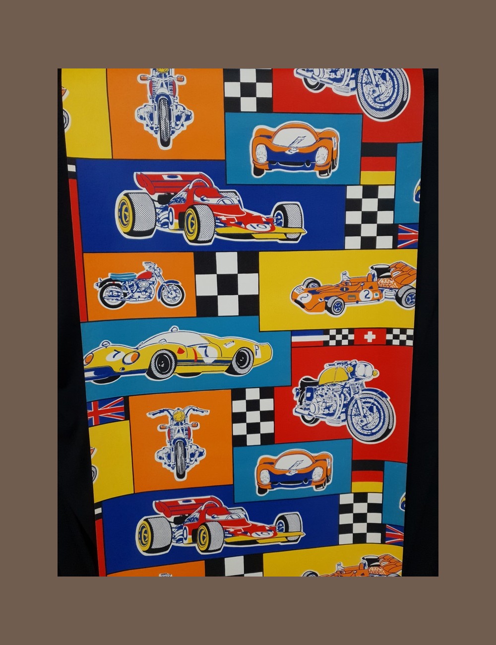 Motor auto kinderbehang
