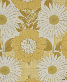 Vintage bloemen behang