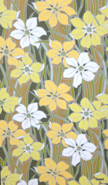 Groovy bloemen behang