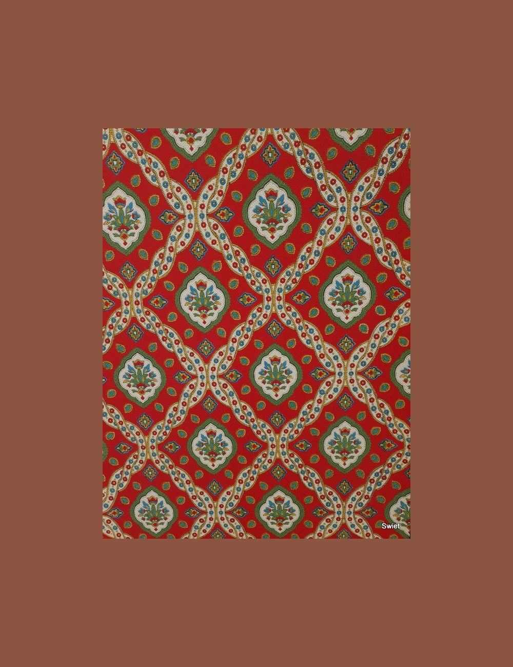 Knallend paisley behang