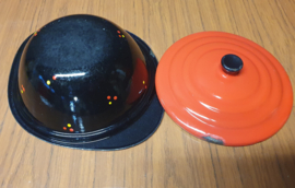 Vintage sixties emaille schaal