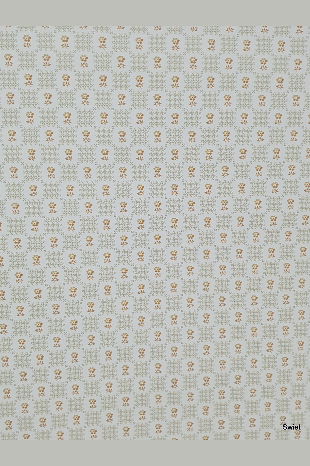 Retro bloemetjes in vakjes