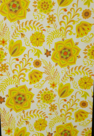 Groovy seventies bloemen behang
