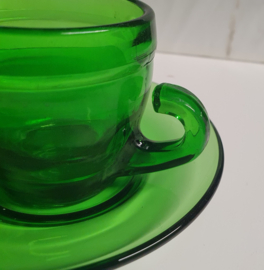 6 vintage kop en schotels