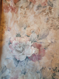 Brocante bloemen gordijnen