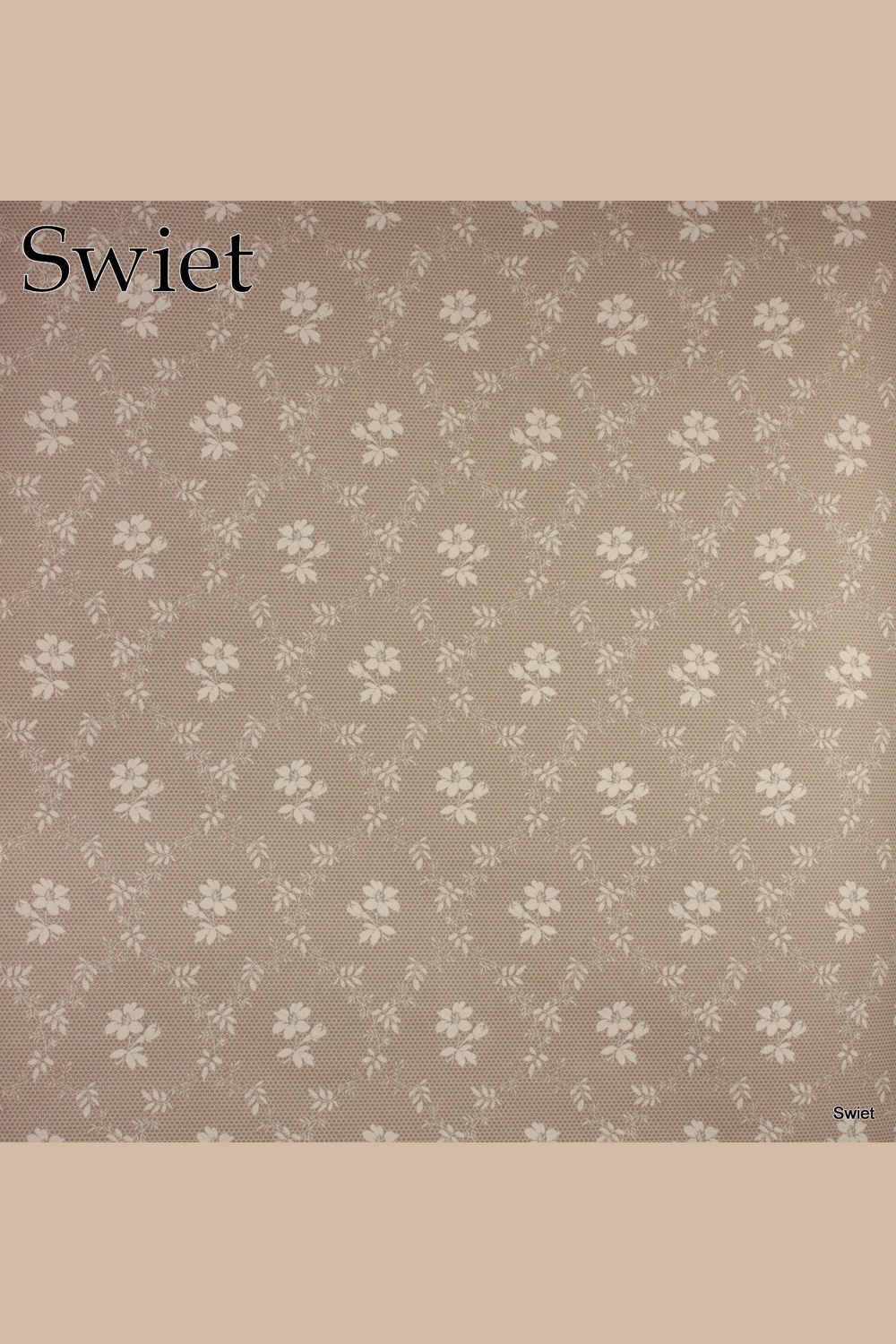 Vintage tule bloemenprint