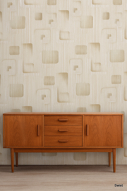 70s beige behang