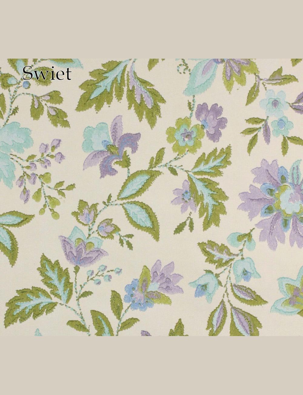 Retro bloemen behang