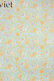 Pastel bloemenbehang