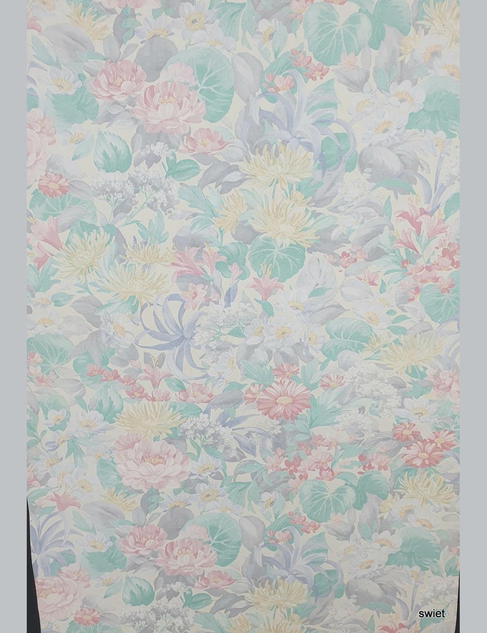 Vintage bloemenbehang